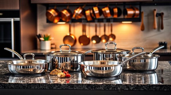 Les meilleures poêles en inox pour une cuisine réussie