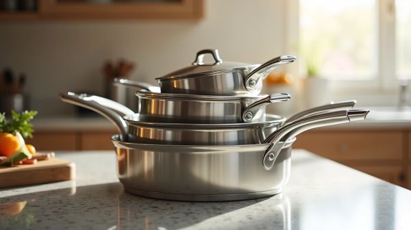 Pack poêles inox : une batterie pour des cuissons parfaites